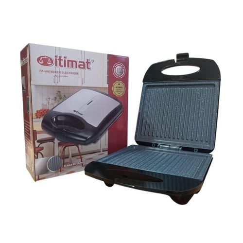 Itimat Presse PANINI Grill Sandwich Antiadhésive en GRANITE - Panini Sandwich Maker
 Fiche Technique et Prix au Maroc