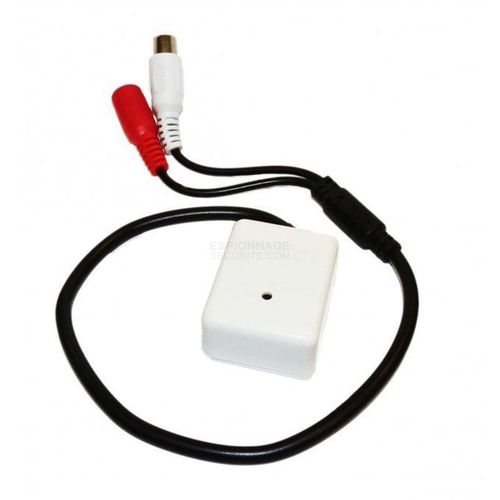 Microphone audio pour caméras de vidéo surveillance, zone de surveillance : 5㎡ ~ 150㎡, mico DVR
 Fiche Technique et Prix au Maroc