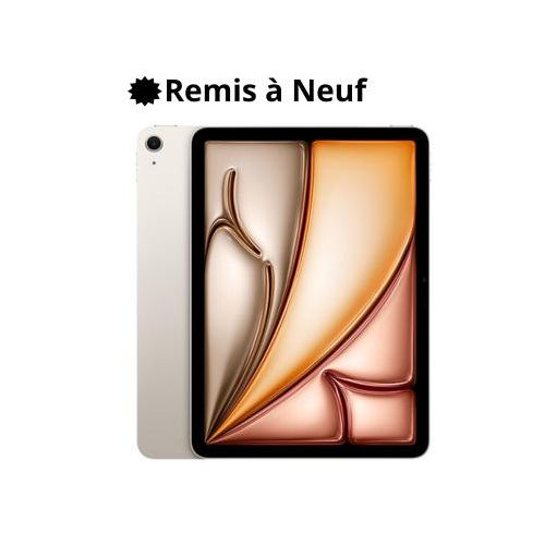 Apple iPad Air M3 11-inch (2025) Wi-Fi 128GB Starlight-Lumière stellaire Remis à Neuf 
 Fiche Technique et Prix au Maroc