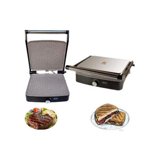 Kenz Panini En Granit 1800W Antiadhésive sans huile sans beurre par G-lineshop Sk7102
 Fiche Technique et Prix au Maroc