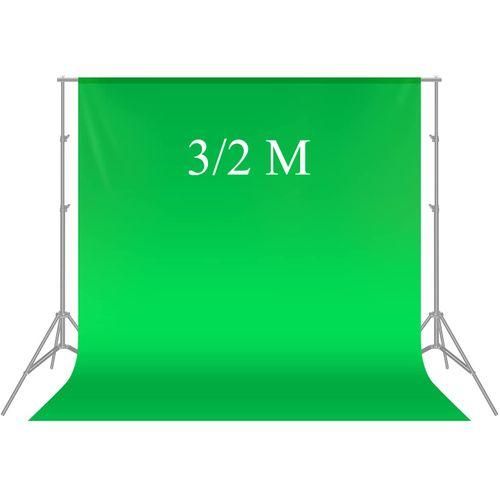 Green Screen Studio Photo (3*2m) Arriere plan Fond Vert ChromaKey Backdrop (Sans Stand)
 Fiche Technique et Prix au Maroc