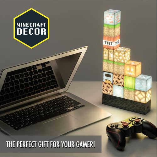 Lampe Minecraft Bloc Lumineux 16 Pièces – Veilleuse Créative DIY, Blocs Réarrangeables avec Base Bedrock, Déco Chambre Gaming
 Fiche Technique et Prix au Maroc