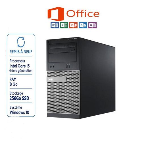 DELL Optiplex 3020 MT Intel Core i5- 4th Gen - RAM 8Go , SSD 256Go (Remis à Neuf)
 Fiche Technique et Prix au Maroc