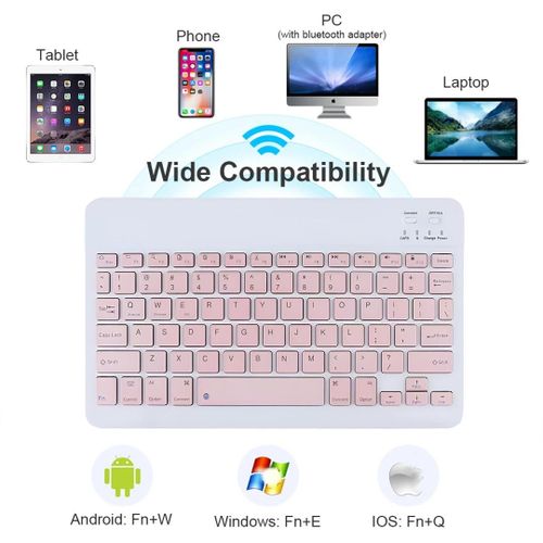 Clavier Bluetooth, pour Mac, Pc, tablette IPad, Android IOS Windows - Rose
 Fiche Technique et Prix au Maroc