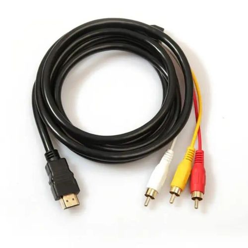 Câble mâle vers 3 RCA, 1080p, HDMI, composant Audio de Transmission, cordon adaptateur en PVC pour HDTV
 Fiche Technique et Prix au Maroc