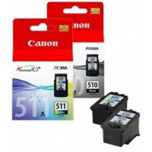 Canon Cartouche d'encre PG-510 noir + CL-511 Tri-Color
 Fiche Technique et Prix au Maroc