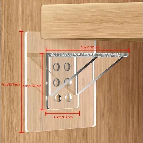 LOT DE 4 PIECES AUTOLLANT DE COUES ROBUSTES POUR ETAGERES  SANS PERCAGE  AUTO ADHESIFS  SUPPORTS SOLIDES  ET DURABLES POUR  ARMOIRES DE CUISINE  BIBLIOTHEQUES ET  PLACARDS
 Fiche Technique et Prix au Maroc