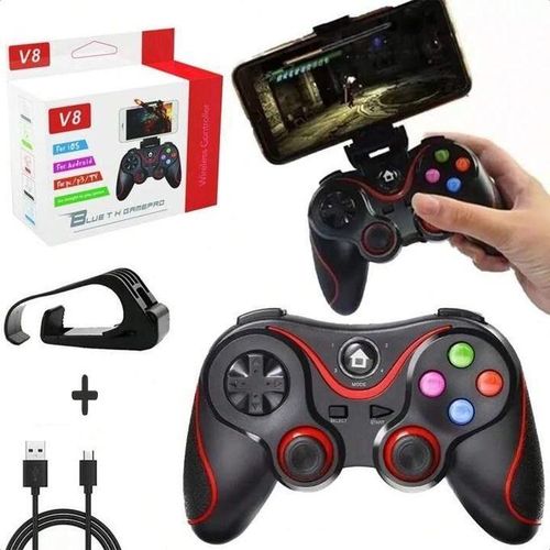 Manette de jeu sans fil Bluetooth 4.0 GSH V8 pour PC Windows 7/8/10/Switch Tv Box/Ordinateur portable/Smartphones -couleur aléatoire
 Fiche Technique et Prix au Maroc