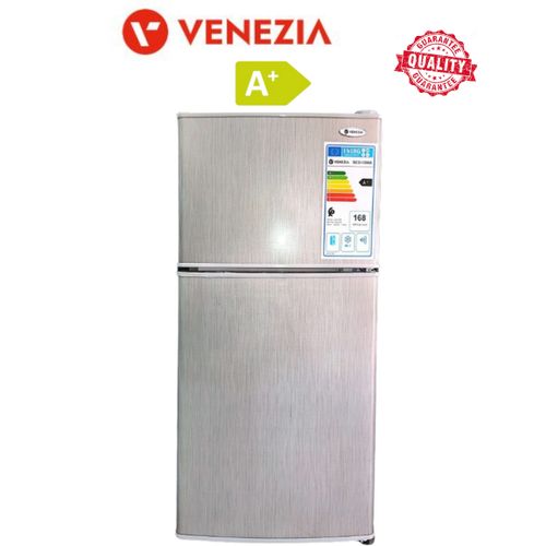Venezia Mini réfrigérateur Double Porte Mini Bar 100L A+ - Silver - Économie d'énergie
 Fiche Technique et Prix au Maroc