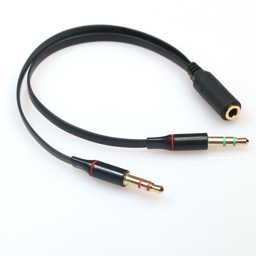 Y-Splitter 1 Female to 2 Male 3.5mm Mic Stereo Audio Adapter Audio Cable For PC
 Fiche Technique et Prix au Maroc
