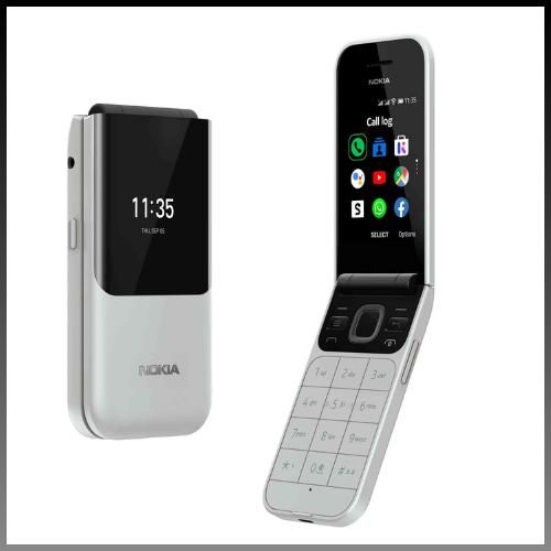 Nokia 2720 Flip Téléphone Pliable Double SIM 4G LTE KaiOS Écran 2.8 Pouces Radio FM Bluetooth Batterie Longue Autonomie
 Fiche Technique et Prix au Maroc