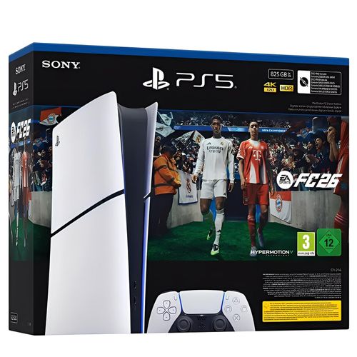 Consoles PS5 Slim Edition Digital FC26 - Ultra HD 4K - AMD Ryzen Zen 2 - SSD 825 Go - manette sans fil Neuf
 Fiche Technique et Prix au Maroc