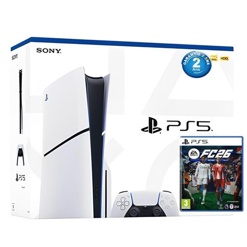 Playstation 5 Édition Slim Standard + FC 26
 Fiche Technique et Prix au Maroc