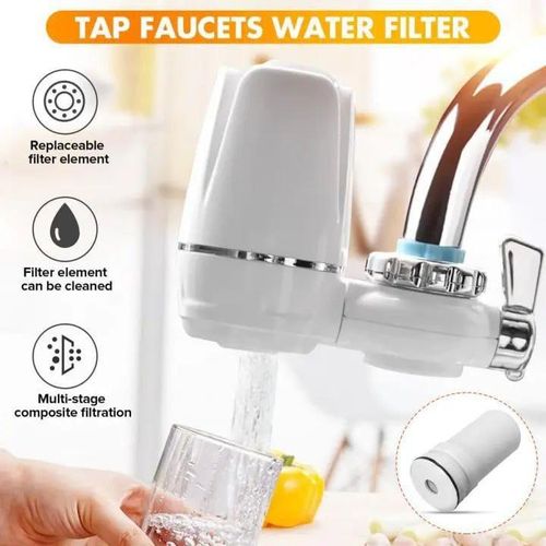 Filtre à Eau pour Robinet, Purificateur Anticalcaire, nettoyage Efficace d'eau du robinet
 Fiche Technique et Prix au Maroc