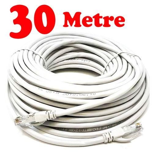Câble Réseau Ethernet RJ45 CAT6 30 Mètre haut débit 
 Fiche Technique et Prix au Maroc