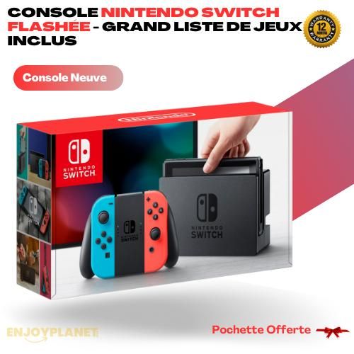 Nintendo Switch Console Neuf – Flash Jeux Grand List Inclus – Boîte & Tous Accessoires
 Fiche Technique et Prix au Maroc