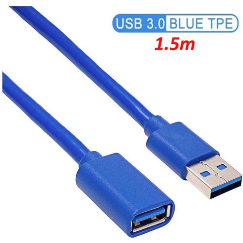 Cable Rallonge USB 3.0 male USB femelle, USB3.0 male femelle- 1.5M
 Fiche Technique et Prix au Maroc