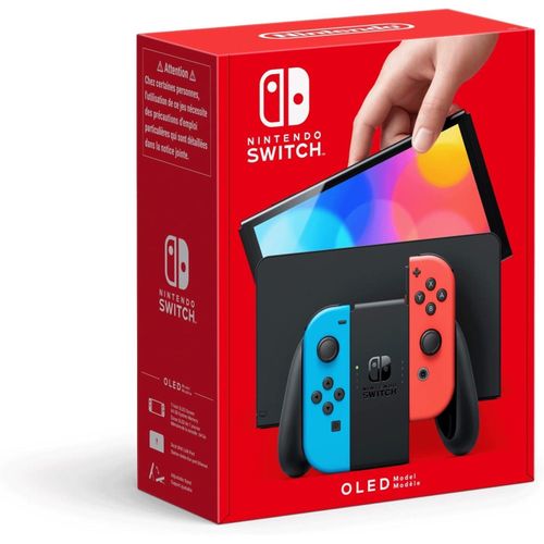 Nintendo Console Switch - Modèle OLED Edition Joy-Con Bleu Néon/Rouge Néon
 Fiche Technique et Prix au Maroc