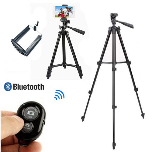 Tripod Bluetooth avec Support Pour Selfie Telephone,Camera Appareil photo
 Fiche Technique et Prix au Maroc