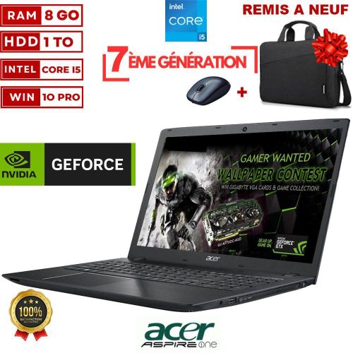 Acer NOTEBOOK  Aspire E5-575 – Modèle N16Q2 -ECRAN  15,6''- HDD 1000 GO- 8GO - CARTE GRAPHIC nVidia  GeForce+ SOURIS GRATUIT-REMIS A NEUF
 Fiche Technique et Prix au Maroc