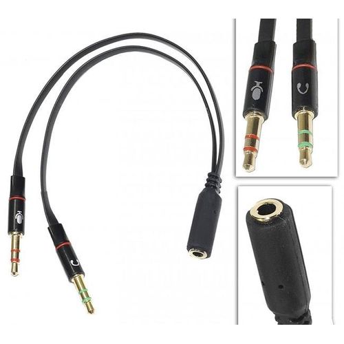 Cable Adaptateur jack 3.5 mm Audio Mic Microphone Casque en Y répartiteur - pour PS5, PS4, Xbox, NS Nintendo Switch
 Fiche Technique et Prix au Maroc