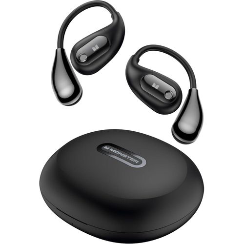 Monster Ecouteurs Casque à oreilles ouvertes AC210, écouteurs Bluetooth 5.4, son stéréo, casque sans fil, 30 heures de lecture, chargement de type C, appels clairs HD, contrôle tactile, écouteurs ouverts AC210 Noir
 Fiche Technique et Prix au Maroc