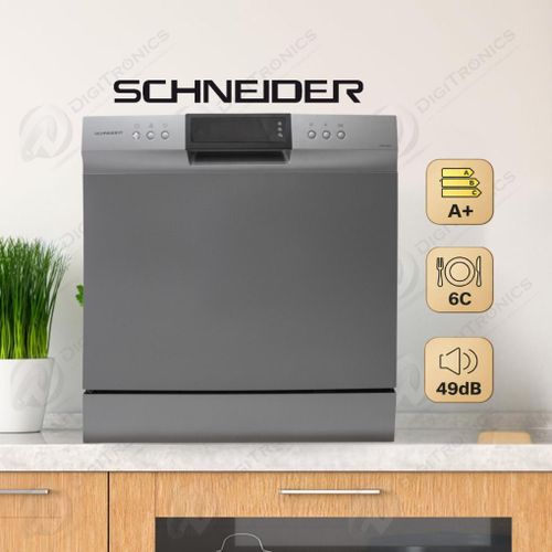 Schneider Lave-vaisselle Table Top 6 Couverts, Économique et Silencieux, WQP6-3602H
 Fiche Technique et Prix au Maroc