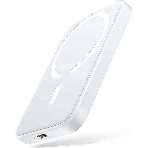 Batterie Externe sans Fil pour iPhone, Batterie magnétique 5000 mAh, Fonction de Charge Rapide, Batterie Externe sans Fil Compatible avec MagSafe pour iPhone 16/15/14/13/12 Mini/Plus/Pro/Pro Max
 Fiche Technique et Prix au Maroc