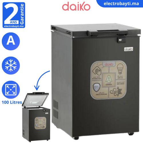 Daiko Congélateurs thoraciques - 100L- corps interne anti-bactérie
 Fiche Technique et Prix au Maroc