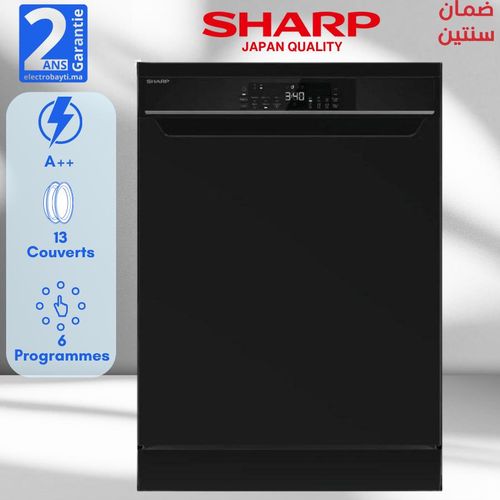 Sharp Lave-vaisselle - 13 couverts - 6 programmes - Noir
 Fiche Technique et Prix au Maroc
