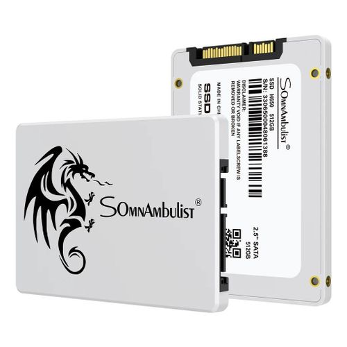 Somnambulist Disque dur 256GB SSD, SATA 3, avec capacité de 256 Go, pour ordinateur portable
 Fiche Technique et Prix au Maroc