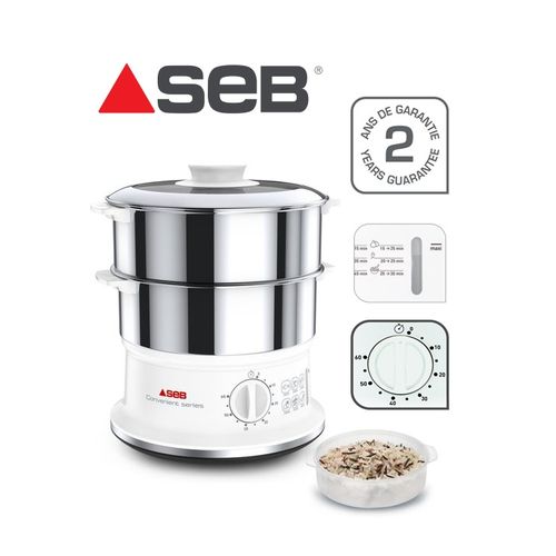 Tefal Cuiseur Vapeur Convenient Inox VC1451 800W -900W
 Fiche Technique et Prix au Maroc