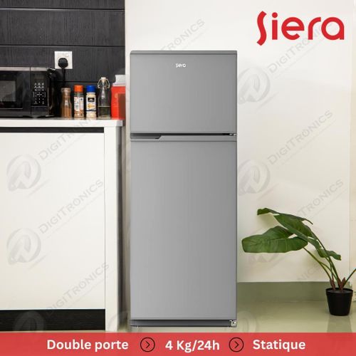 Siera Réfrigérateur Statique Double Porte 278 L, DP 40 SILVER
 Fiche Technique et Prix au Maroc
