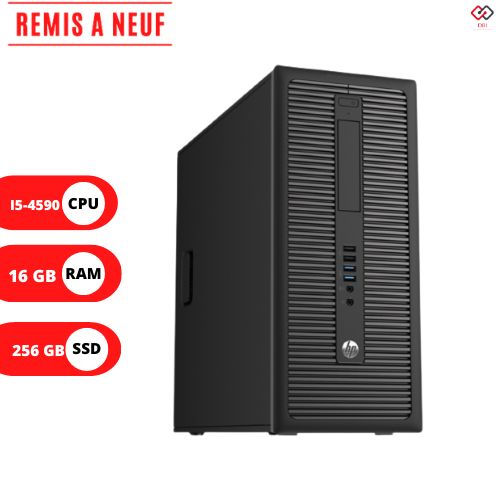Hp ProDesk 600 G1 Tour i5-4590 3.3Ghz - 16Go Ram - 256GB SSD - Remis A Neuf
 Fiche Technique et Prix au Maroc