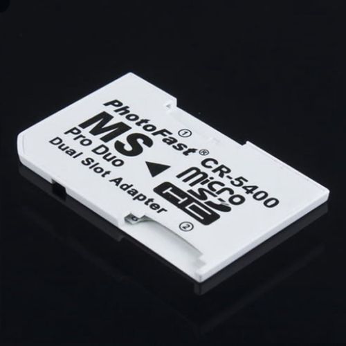 Adaptateur Double Emplacement Micro SD/TF Carte vers MS Memory CR5400 compatible avec PSP 
 Fiche Technique et Prix au Maroc