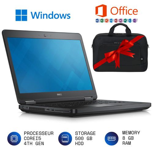 DELL Latitude E5540 - Core i5 4300U - 8Go RAM - 500Go HDD - 15.6" - PC Portable Robuste & Efficace
 Fiche Technique et Prix au Maroc