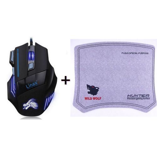 Souris Gamer Professionnelle 3200 DPI a 7 boutons + Tapis offert
 Fiche Technique et Prix au Maroc