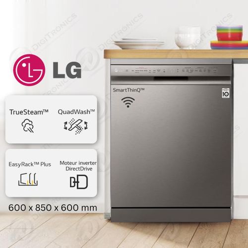 LG Lave-vaisselle 14 Couverts Inverter Direct Drive, QuadWash, TrueSteam, Wi-Fi SmartThinQ, DFC435FP
 Fiche Technique et Prix au Maroc