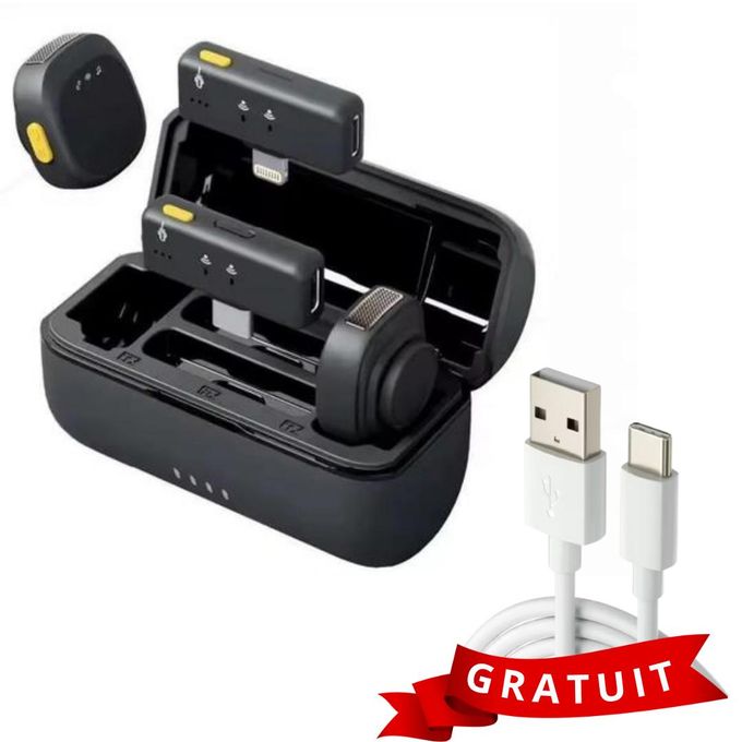 Micro Cravate Sans Fil TWS SX-27 – Compatible iPhone & Android (USB-C/Lightning) – Version Charge Type-C
 Fiche Technique et Prix au Maroc