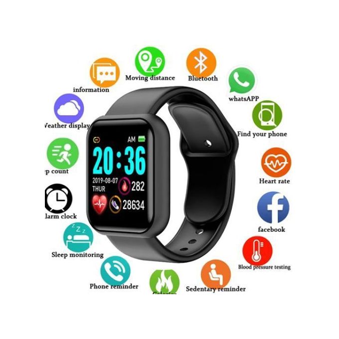 Smart watch  montre pour enfant D20 Bracelet de fitness
 Fiche Technique et Prix au Maroc