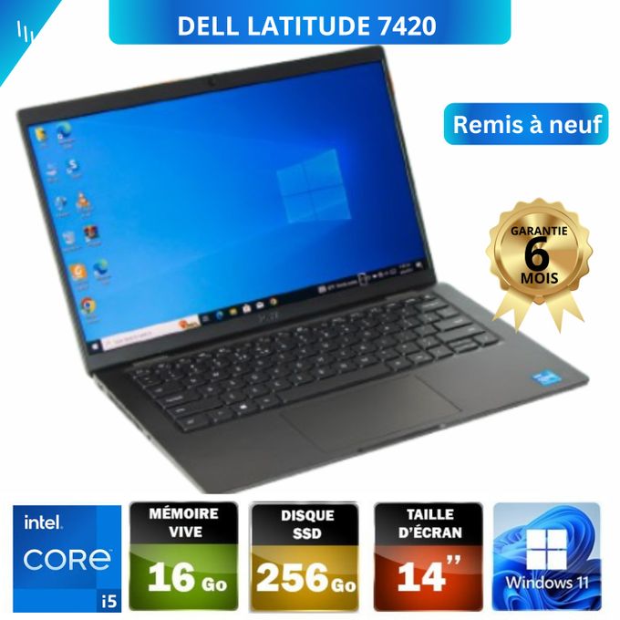 DELL Pc Portable Latitude 7420 Intel Core I5-1145g7 11éme Génération RAM 16Go DDR4 256Gb SSD Ecran IPS 14"QWERTY - REMIS A NEUF
 Fiche Technique et Prix au Maroc