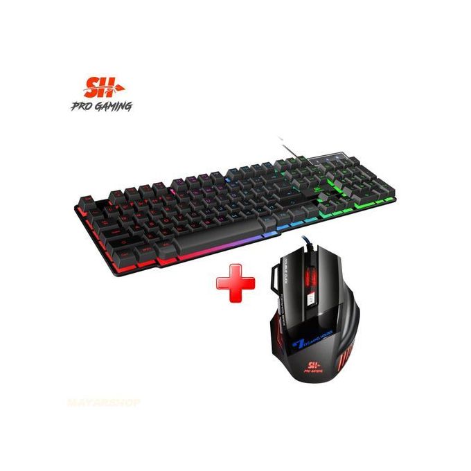 iboga Pack Combo Gaming Clavier + Souris 7D USB RGB
 Fiche Technique et Prix au Maroc