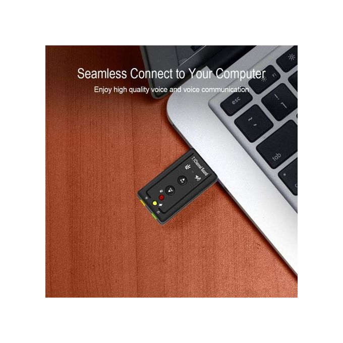 Adaptateur Audio 3D de 3,5 mm Remplacement Casque MIC pour PC de Bureau Portable
 Fiche Technique et Prix au Maroc