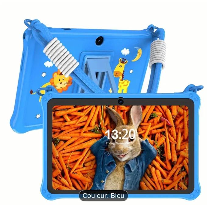 Tablette Enfants 7 Pouces, 2Go RAM, 32 Go ROM Android 13, Pochette Anti Choc
 Fiche Technique et Prix au Maroc