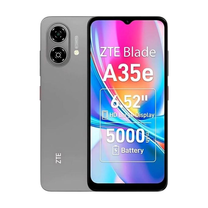 ZTE Blade A35e - 6.5" - (64Go ROM / 2GB jusqu'à 6Go) - Silvery Gray
 Fiche Technique et Prix au Maroc