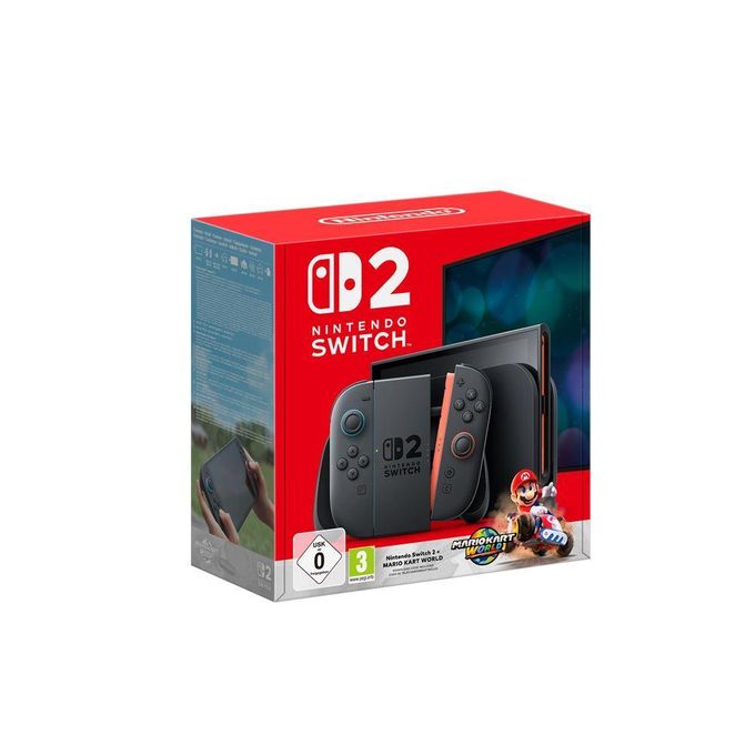 SWITCH Pack Console Nintendo 2 Noir + Mario Kart World Nintendo 2
 Fiche Technique et Prix au Maroc