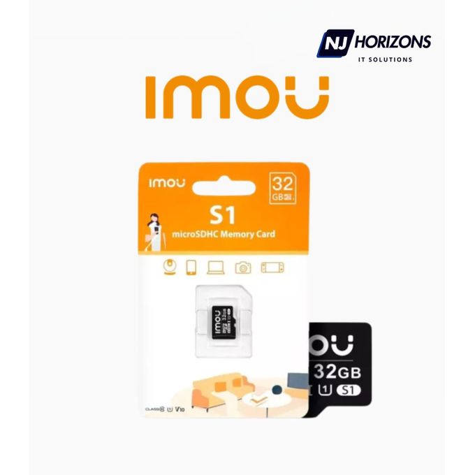 imou CARTE MEMOIRE 32GB ST2-32-S1 Carte MicroSD de 32 Go pour la vidéosurveillance
 Fiche Technique et Prix au Maroc
