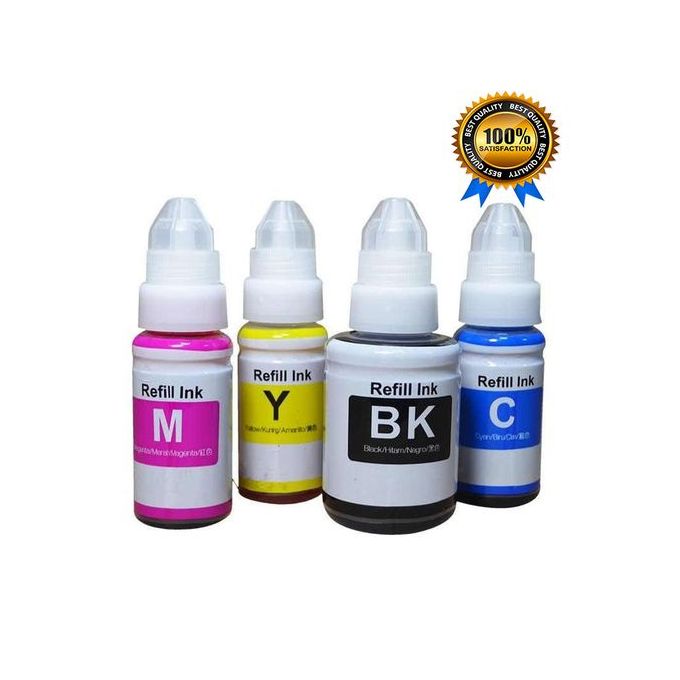 4 Bouteilles d'encre compatible avec les imprimantes a reservoire PIXMA G1400/G1410/G1411/G2410/G2400/G2411/G3400/G3410/G3411/G4400/G4411
 Fiche Technique et Prix au Maroc