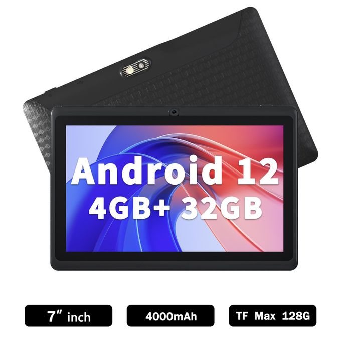 Tablette Enfant 7 Pouces – RAM 6 Go 4 + ROM 32 Go, Android 11, Double Camera, Wi-Fi, Ecran IPS HD, Extensible jusqua 128 Go
 Fiche Technique et Prix au Maroc