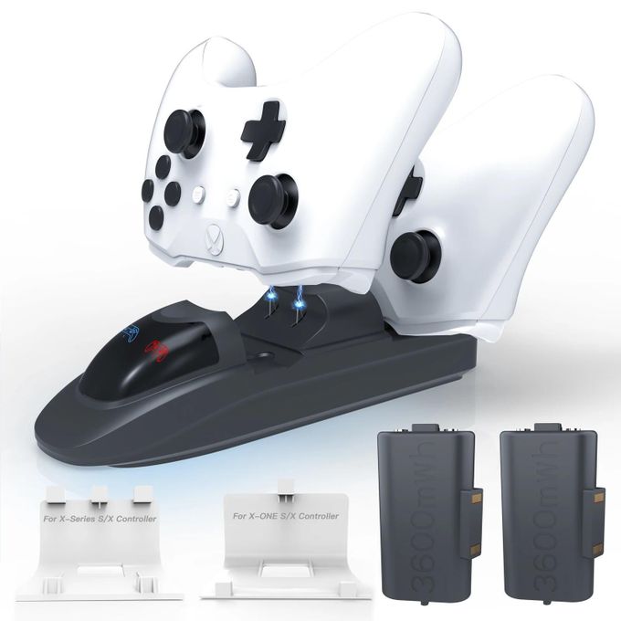 Station de Charge Double pour Manette Xbox One et Series X , S avec 2 Batteries Rechargeables 3600 mWh
 Fiche Technique et Prix au Maroc